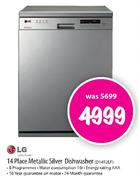 LG 14 Place Metallic Silver Dishwasher