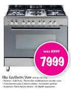 Elba Gas/Electric Stove-900mm((SS)01/9CX72)