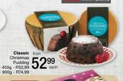 Classic Christmas Pudding-900g Each