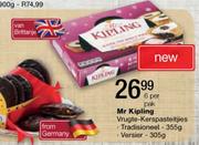 Mr Kipling Vrgute-Kerspasteitjies Tradisioneel-355g 6 Per Pack