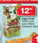 Liquid Fruit 100% Fruit Juice Blend Assorted-1Ltr Each