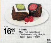 Classic Mini Fruit Cake Slabs Traditional-175g Each