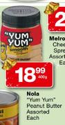 Nola "Yum Yum" Peanut Butter Assorted-400g Each