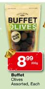 Buffet Olives Assorted-200g Each