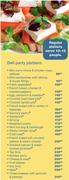 Deli Party Platters French Bread With A Variety Of Toppings