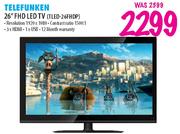 Telefunken 26" FHD LED TV (TLED-26FHDP)