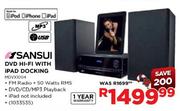 Sansui DVD Hi-Fi With iPad Docking