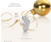 9ct White Gold And Diamonds Ring-0.25