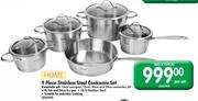 Home Stainless Steel Cookware Set - 9 Piece