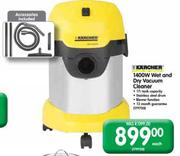 Kacher Wet and Dry Vacuum Cleaner - 1400W Each