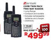 Zartek Comb Twin Pack Two-Way Radios