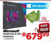 Microsoft Windows 8 Pro Upgrade