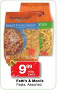 Fatti's & Moni's Pasta Assorted-500g Each