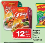 Royco Heat & Pour Sauce Assorted-200ml Each