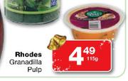 Rhodes Granadilla Pulp-115g