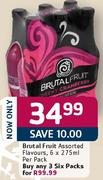 Brutal Fruit Assorted Flavours-6x275ml Pack