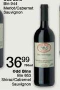 Odd Bins Bin 953 Shiraz/Cabernet Sauvignon-750ml