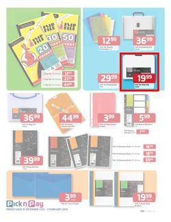Pick n Pay : Save on Back to School Gear (31 Dec - 3 Feb), page 7