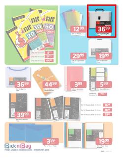 Pick n Pay : Save on Back to School Gear (31 Dec - 3 Feb), page 7