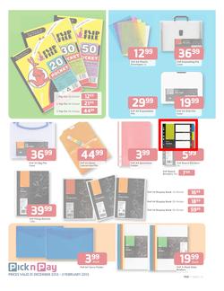 Pick n Pay : Save on Back to School Gear (31 Dec - 3 Feb), page 7