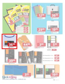 Pick n Pay : Save on Back to School Gear (31 Dec - 3 Feb), page 7