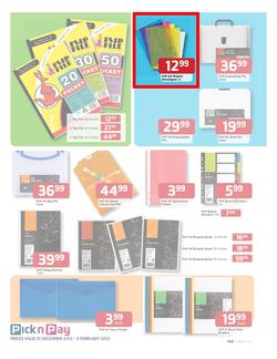 Pick n Pay : Save on Back to School Gear (31 Dec - 3 Feb), page 7