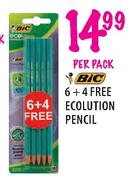 Bic 6 + 4 Free Ecolution Pencil-Per Pack