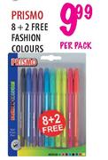 Prismo 8 + 2 Free Fashion Colours-Per Pack