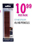 Staeotler HB Pencils-4's Per Pack