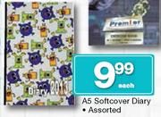 A5 Softcover Diary Assorted Each