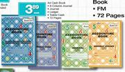 A4 Cash Book 8-Column Journal/Journal/Ledger/Treble Cash-72 Pages Each