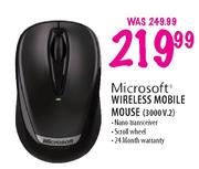 Microsoft Wireless Mobile Mouse(3000V2)