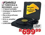 Sansui LP Turn Table & Recorder (LPR1002)