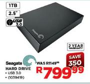 Seagate 1TB Hard Drive (USB 3.0)-2.5"