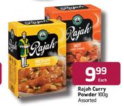 Rajah Curry Powder Assorted-100g Each