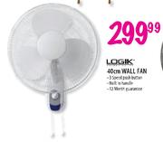 Logik Wall Fan-40cm