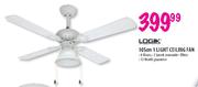 Logik 1 Light Ceiling Fan-105cm