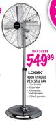 Logik Chrome Pedestal Fan-40cm