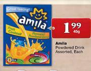 Amila Powdered Drink Assorted-45g Each