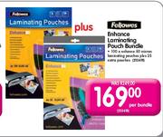 Fellowes Enhance Laminating Pouch Bundle