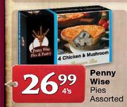 Penny Wise Pies Assorted-4's