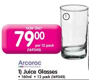 Arcoroc Juice Glasses-Per 12 Pack