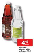 Pnp Spirit Vinegar White Or Brown-750ml Each