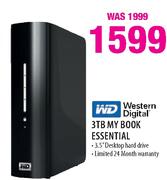 Western Digital 3TB My Book Essential-3.5" Desktop Hard Drive Each