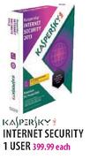 Kaspersky Internet Security-1 User Each