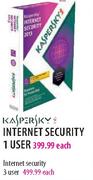 Kaspersky Internet Security-3 User Each