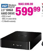 Western Digital 2.5" 500GB Hard Drive Each