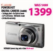 Canon Powershot Digital Camera(A4000)