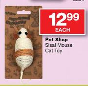 Pet Shop Sisal Mouse Cat Toy-Each