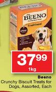 Beeno Crunchy Biscuit Treats For Dogs Assorted-1kg Each
